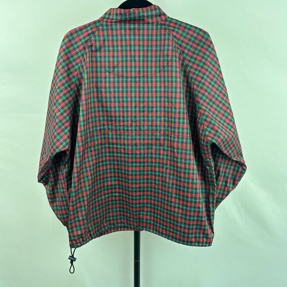 VTG Tail Men's Plaid Golf Windbreaker Jacket Pullover Size L - Picture 2 of 7